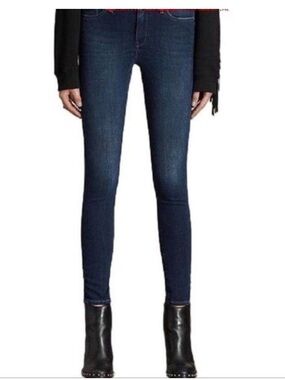 AllSaints Ashby Skinny Blue Jeans dark wash 27